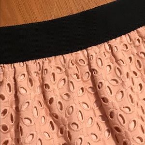 Mini eyelet skirt